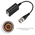 Miniatyrbild 3 av 5: 1 par HD CVI/AHD/TVI passiv transceiveradapter sändare video Balun CCTV UTP BNC Cat5