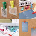 Miniatyrbillede 4 af 5: 50 stk. træklemme-trykknapper til snoretavler, holdbare klemmer til tøj, tommelfingerknapper til klasseværelsesdekoration