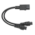 Miniatyrbillede 4 af 8: Splitter-strømstikledning IEC320 C14 han til dobbelt IEC320 C5 hun strømkabel til bærbar computerstrømadapter 100-250V