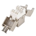 Miniatyrbilde 5 av 5: 2 stk. Sammenkoblet crimpfri RJ45 nettverksmodul adapter med CAT7 10G hunnkontakt