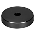 Pikkukuva 5 / 5: 45 RPM-levysoittimen sovitin, suuri reikämuunnoslevy, vinyyli, musta kiinnityssovitin useimmille suurireikäisille levyille