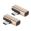 Miniatyrbillede 2 af 2: 2PCS TypeC Konverter Splitter Dual 2 I 1 til Hovedtelefon USB Lyd Oplader Adapter Guld(Guld )