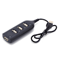 Miniatyrbilde 1 av 5: Kablet mikro-USB 2.0 4-porters fordeler multihub splitter strøm for PC-datamaskin
