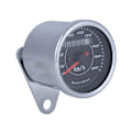 Miniatyrbilde 3 av 5: Universal dobbel farge LED lys kilometerteller speedometer km/t for motorsykkel