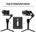 Miniatyrbild 6 av 8: Snabbkopplingsplatta Stativ Kulled Bas Kamera Stabilisator Tillbehör för Dji Ronin Rsc2 Rs2 Rs3 standard