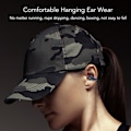 Miniatyrbillede 8 af 8: Åben øre Bluetooth-øretelefoner Bone Conduction Stereo Noise Cancelling Touch Control Clip On Trådløse øretelefoner Sort