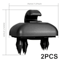 Pikkukuva 5 / 5: 2x aurinkolipan pidike pidike Audi A1 A3 A4 A5 Q3 Q5 musta 8W0857562A
