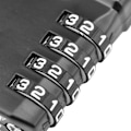 Miniatyrbillede 3 af 5: Stål Wire Rope Password Lås Tilpassede Bagage Hænglås (Sort)