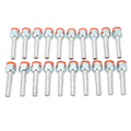 Miniatyrbillede 2 af 5: 20 stk. Aircondition Slange Barb Fitting Lige Aluminium Høj Styrke Universal til Biler Lastbiler