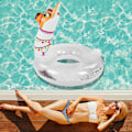 Miniatyrbild 3 av 8: Stor Uppblåsbar Tecknad Flotte för Mega Llama Island, Transparent Poolflotte med Färgstark Design, Långvarig och Miljövänlig