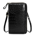 Miniatyrbild 1 av 5: Mobiltelefonväska Liten Crossbody Väskor för Kvinnor - Läder Axelväska Handväska för Resor