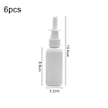 Miniatyrbilde 2 av 5: 6 stk 50 ml fargesprayflaske i plast, liten kosmetisk plast