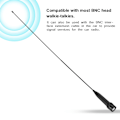 Miniatyrbillede 4 af 5: BNC-stik 10W UV dobbeltbånds walkie talkie 144/430MHz tovejsradio blød antenne