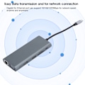 Pikkukuva 3 / 6: Kannettava 12-in-1 USB 3.0 HDMI VGA PD USB-keskitin OS X -kannettavalle telakointiasemalle
