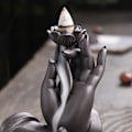 Miniatyrbilde 8 av 8: Buddha hånd foss røkelse brennere røyk foss moderat størrelse tilbakeløp røkelse holder for soverom studier kontorer
