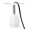 Miniatyrbillede 2 af 5: E27 drejelig reptil kæledyr klip varmelampe pære base fatning holder 300W 110-240V EU stik