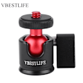 Miniatyrbild 2 av 2: VBESTLIFE Metall 360 graders svängbar minikulled 1/4\" skruvfäste för DSLR-kamera fyllningsljus