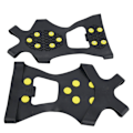 Miniatyrbild 1 av 2: Ett par utomhus 10-dubbar Anti-slip Ice Snow Spike Grips Gripper Camping Skor Överdrag (M)
