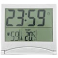 Miniatyrbild 4 av 5: Elektronisk kompakt skrivbordsväckarklocka hopfällbar kalender temperatur timer klocka för resor
