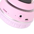 Pikkukuva 3 / 8: Bluetooth-kissan korvat kuulokkeet HiFi-stereo, sisäänrakennettu mikrofoni, muistikortin tuki, linjatulo, langattomat kuulokkeet LED-valolla, violetti