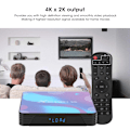 Miniatyrbild 5 av 8: X88 PRO10 Internet TV-box Dubbelfrekvens WIFI Bluetooth 4.0 för Android 10.0 100‑240V 2+16G EU-kontakt