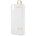 Miniatyrbillede 2 af 2: Solid Color TPU Dobbeltlags Anti-fald Telefon Cover med Rem Egnet til iPhone xs max (Hvid)