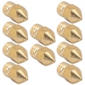 Miniatyrbilde 2 av 5: 10 stk 3D-skriver Mk8 messingdyse ekstruderdyse 1,75/0,2 mm filament skriver ekstruderdyse