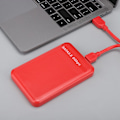 Pikkukuva 5 / 5: 2,5 tuuman USB3.0 SATA3.0 nopea 6 Gbps:n mobiili kiintolevykuori tukee 6 Tt:n UASP-kiihtyvyyttä (punainen)