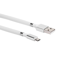 Miniatyrbild 1 av 2: 1m/3,3ft Bärbar Mjuk Datakabel Micro Usb Snabbladdningskabel med Magnetisk Ring