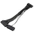 Miniatyrbillede 2 af 5: 24Pin Mining Dual PSU Adapter ATX Strømkabel Stik til Mining 30cm 20+4pin