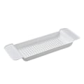 Miniatyrbild 2 av 2: Badkarsbricka Stabil Placering Expanderbar Plastmaterial Dräneringsdesign Bad Caddy Badkar Bord för Badrum Vit