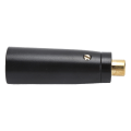 Pikkukuva 5 / 5: RCA-liitin naaras XLR-liitin uros kullattu audioliitin mikseriin, mikrofoniin, musta