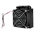Miniatyrbild 4 av 5: 80MM CPU LED Vattenkylning Kylare Värme Rad Radiator med Fläkt för Dator PC