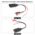 Pikkukuva 5 / 5: Universaali langaton Bluetooth-moduuliadapteri AUX-ääni 2 RCA-lisäkaapeli autoradioliitin