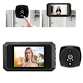 Miniatyrbillede 1 af 8: Smart Visuel Dørklokke 3,97 tommer 1080P High Definition LCD Skærm PIR Bevægelsessensorer Dørklokke til Hjem Hotel