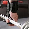 Miniatyrbild 5 av 5: Tyngdlyftningshandskar för gym, bekvämt handledsstöd med kraftig rem för att förbättra greppstyrkan under träningspass, unisex