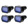 4 st Bil Voltmeter LED Digital Display Batterispänningsövervakningsdetektor YEMAA