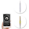 Miniatyrbild 3 av 5: In-ear-headset med luftrörssäkerhetssnäcka med mikrofon för IOS för Android Transparent Single