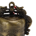 Miniatyrbillede 8 af 8: Buddhistisk klokkedekoration To drager, der leger form Metalmateriale Speciel behandling Buddhistisk dekoration