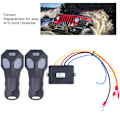 Miniatyrbilde 8 av 8: 2 stk trådløs vinsj fjernkontroll 12V elektrisk erstatning for Jeep ATV lastebil Universal