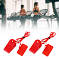 Miniatyrbilde 1 av 8: 2 stk. sikkerhetsbryter for tredemølle, rektangulær innlegg i ABS og messing, sikkerhetslås for tredemølle for Yijian AD Gym