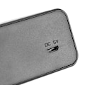 Miniatyrbillede 4 af 8: Multifunktionel trådløs oplader USB digital LED bordalarm ur termometer til xiaomi sølv
