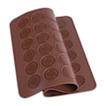 Miniatyrbild 5 av 5: Gourmetkockens Bakmattor i Silikon för Macarons, Perfekta för Hantverksmässiga Macarons, Chokladfärg, Livsmedelsgodkänd Silikon, Flexibel Non-Stick, Ugnssäker, För