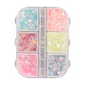Pikkukuva 5 / 8: Tyyli B Kynsien Taidepaljetit Sekoitetut Värit Iridescent DIY Design Manikyyri Kynsien Taidekoristeet Kynsien Taide Glitterhiutaleet