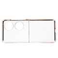 Miniatyrbillede 2 af 8: Sammenfoldelig mobiltelefonbeskyttelse etui elektroplet PC telefoncover til Huawei P50 Pocket mobiltelefon guld