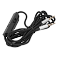 Miniatyrbilde 3 av 5: Flettet ledning spillhodetelefon lydkabel volum mikrofonkontroll for Logitech Astro A10 A40