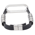 Pikkukuva 5 / 5: Retro nahkaranneke Xiaomi Mi Band 5/6 NFC:lle, muodikas retro nahkaranneke