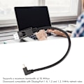 Miniatyrbild 8 av 8: DP till MiniDP-adapter Multifunktionell Stödjer 8K 60Hz 4K144Hz Bidirektionell Överföring Mini DisplayPort-adapter Nedåtböjd