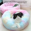 Miniatyrbilde 2 av 5: Katteseng Rund Vaskbar, Regnbuefarge, Donut-Form/Vann