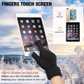 Miniatyrbillede 4 af 5: Vinter Touchscreen Handsker, Varme Strikkede Handsker Elastisk Manchet, Wint